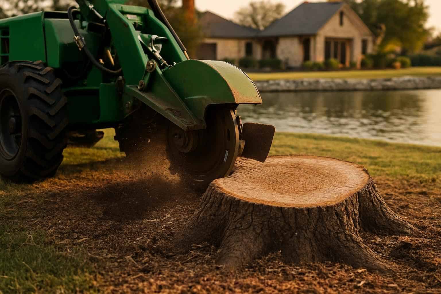 Oak Stump Removal in Granite Shoals Texas