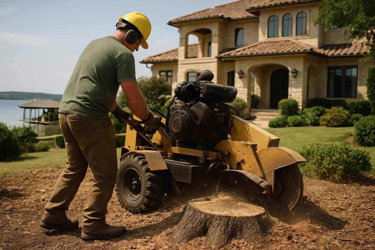 Oak Stump Removal in Horseshoe Bay Texas