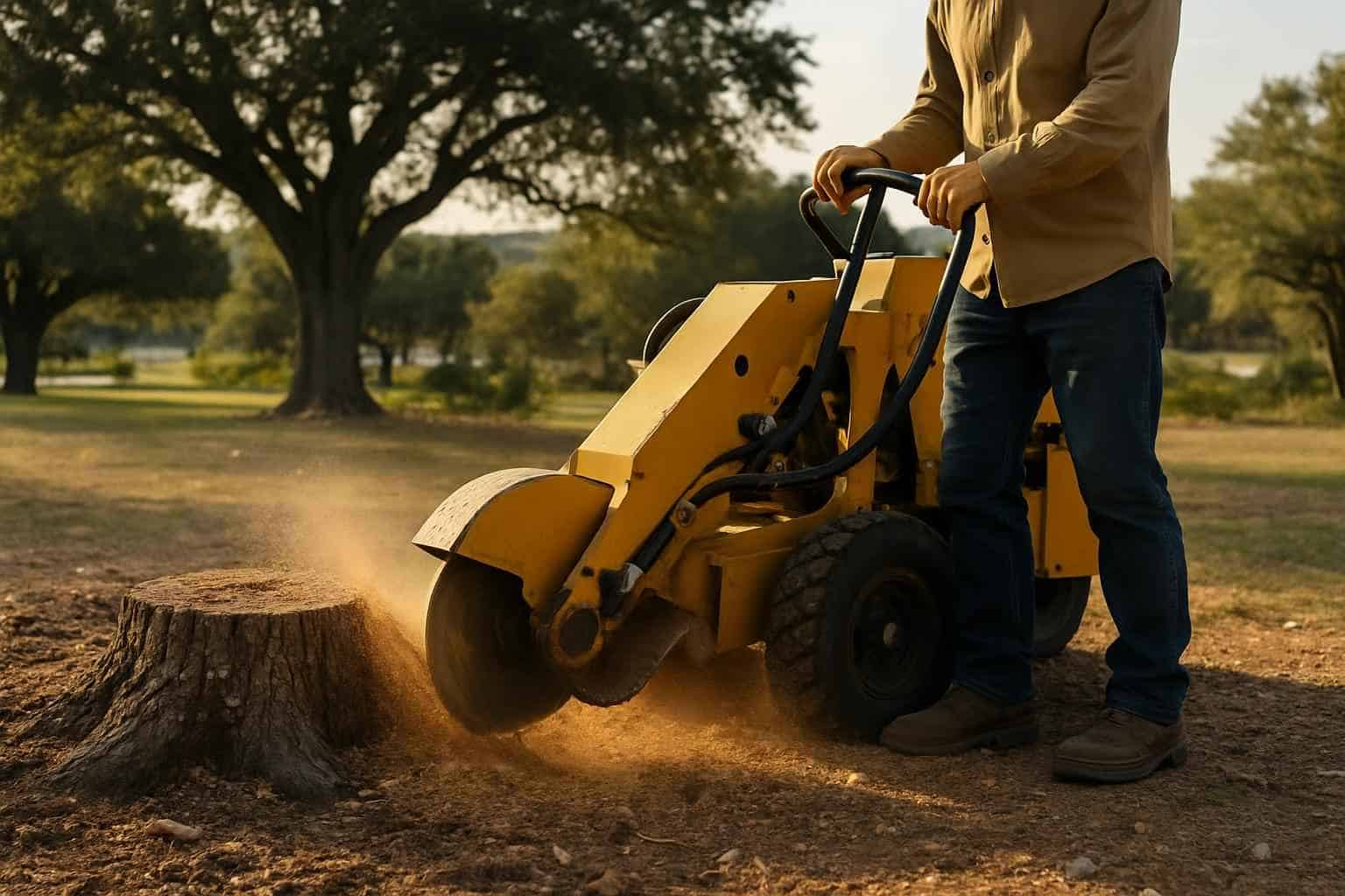 Oak Stump Removal in Kingsland Texas
