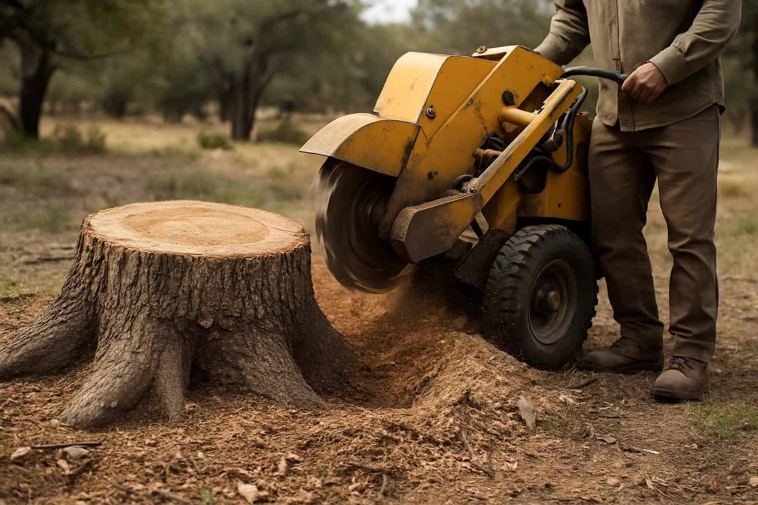 Oak Stump Removal in Llano Texas