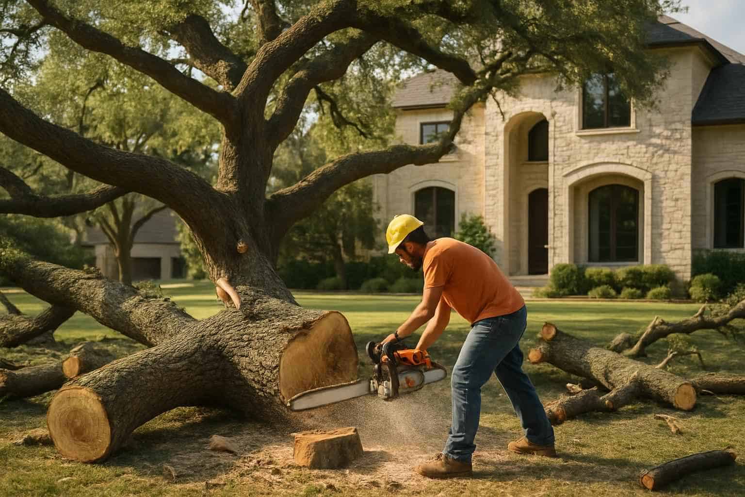 Oak Tree Removal in Cypress Mill Texas