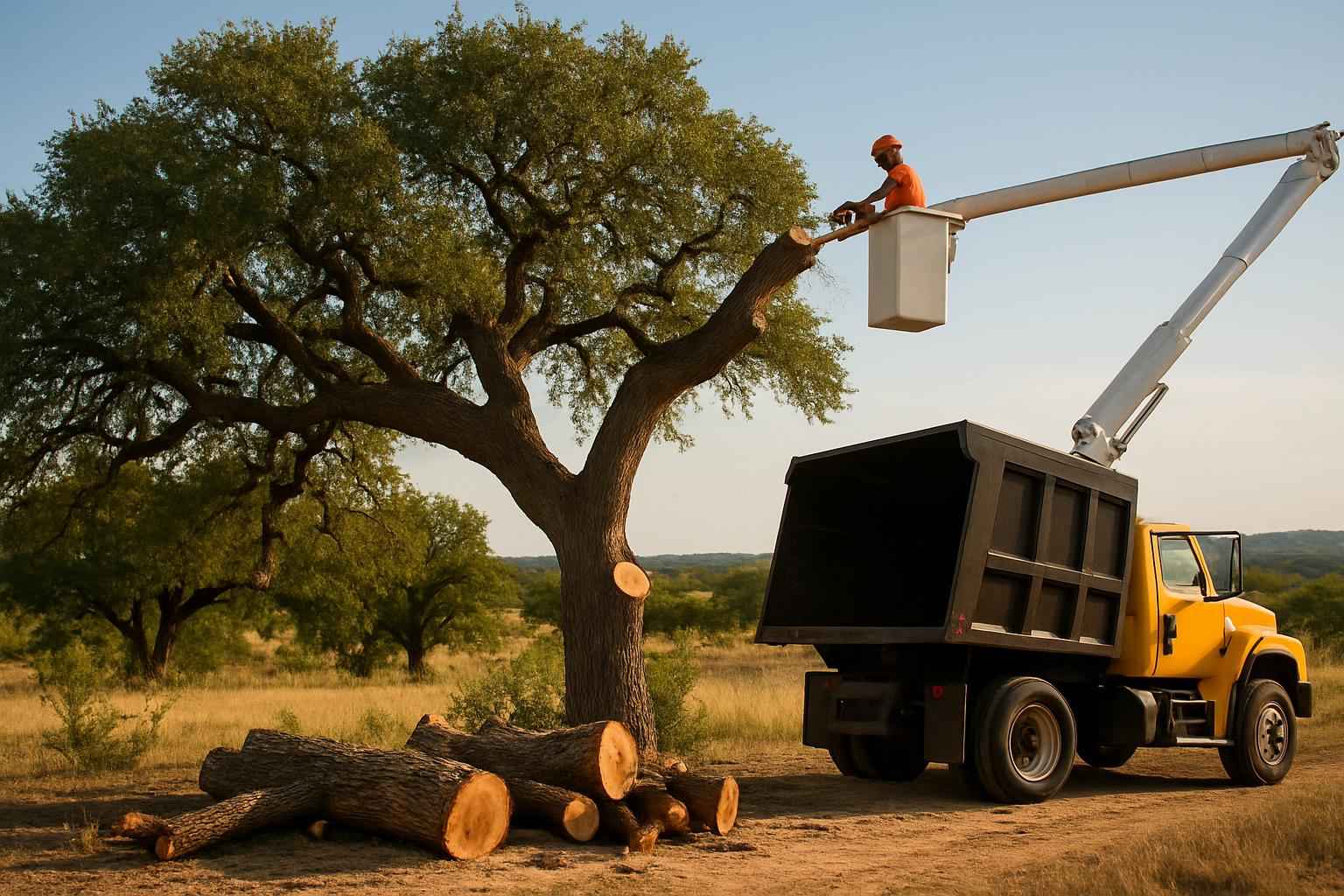 Oak Tree Removal in Llano Texas