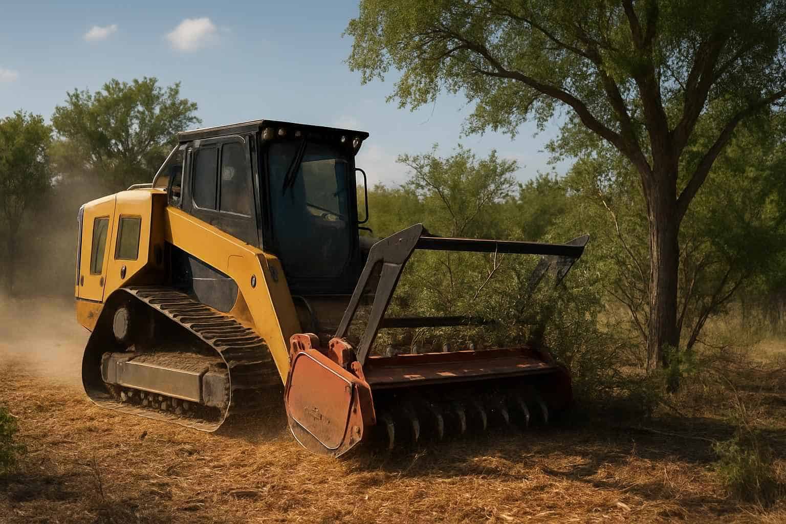 One Pass Mulching in Cottonwood Shores Texas