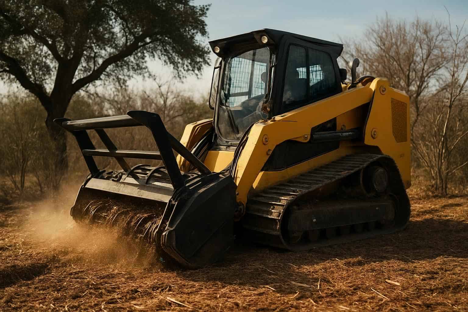 One Pass Mulching in Granite Shoals Texas