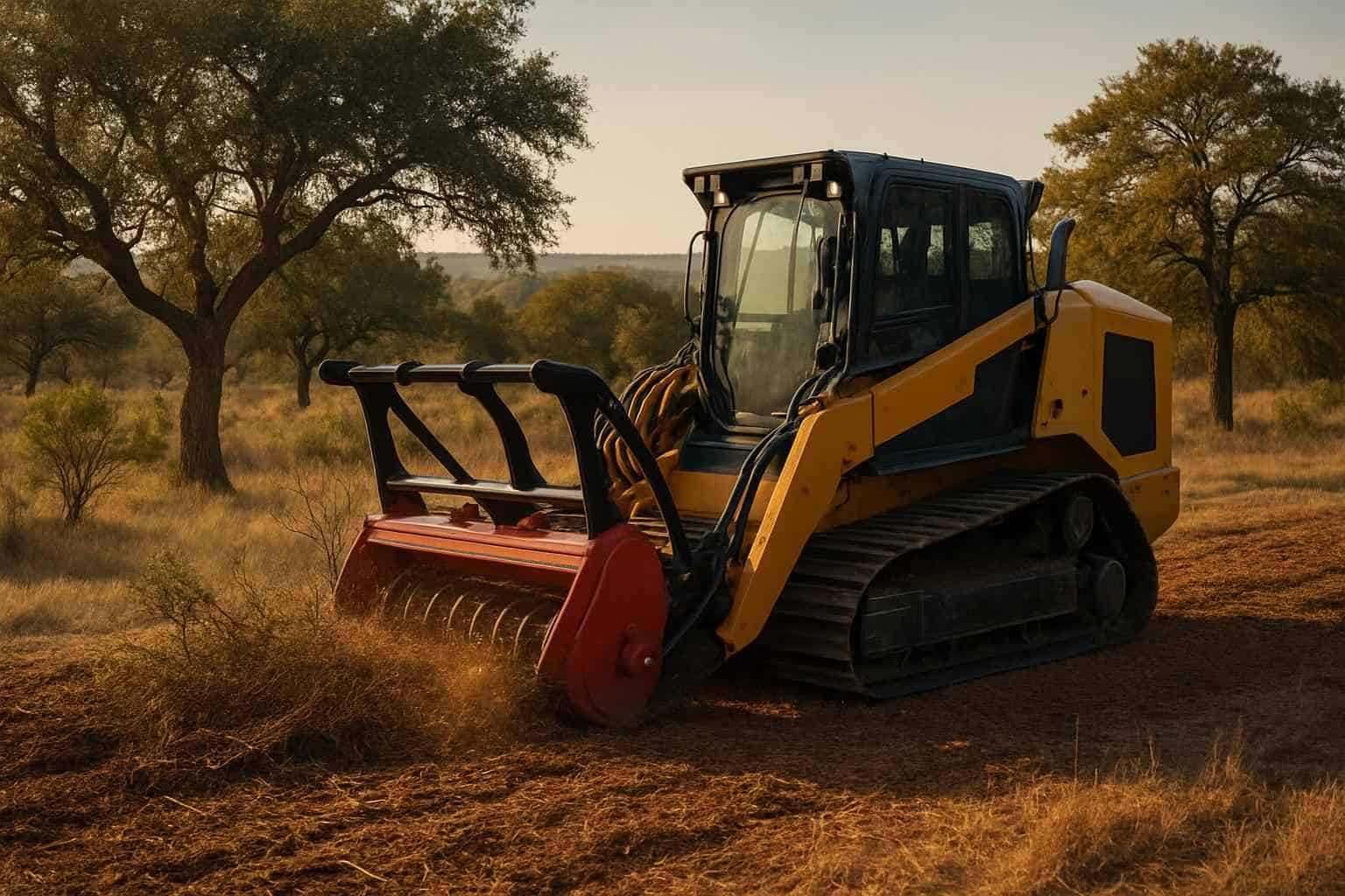 One Pass Mulching in Llano Texas