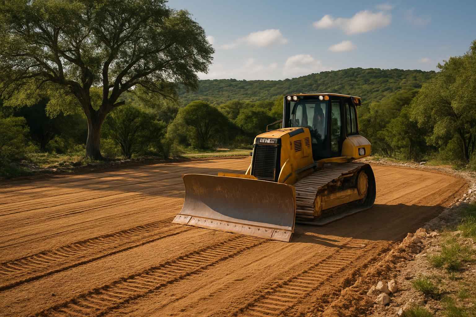 Pad Site Clearing in Hunt Texas