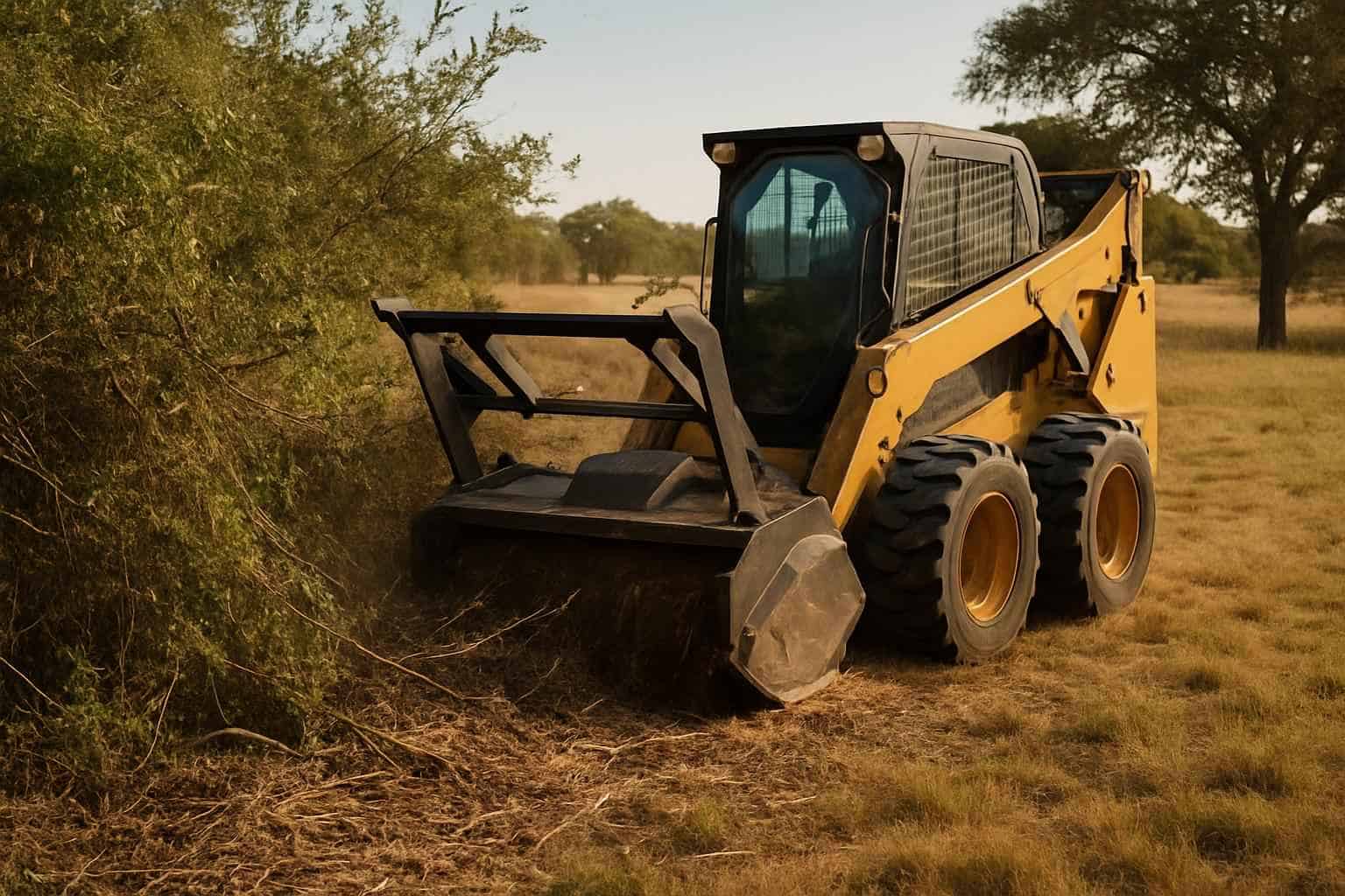 Pasture Brush Clearing in Kingsland Texas