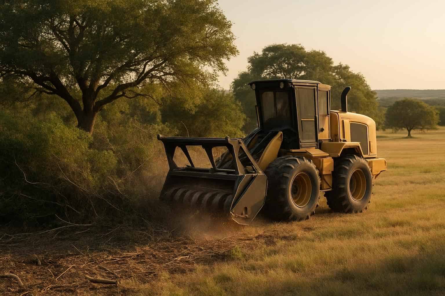 Pasture Underbrush Clearing in Cypress Mill Texas