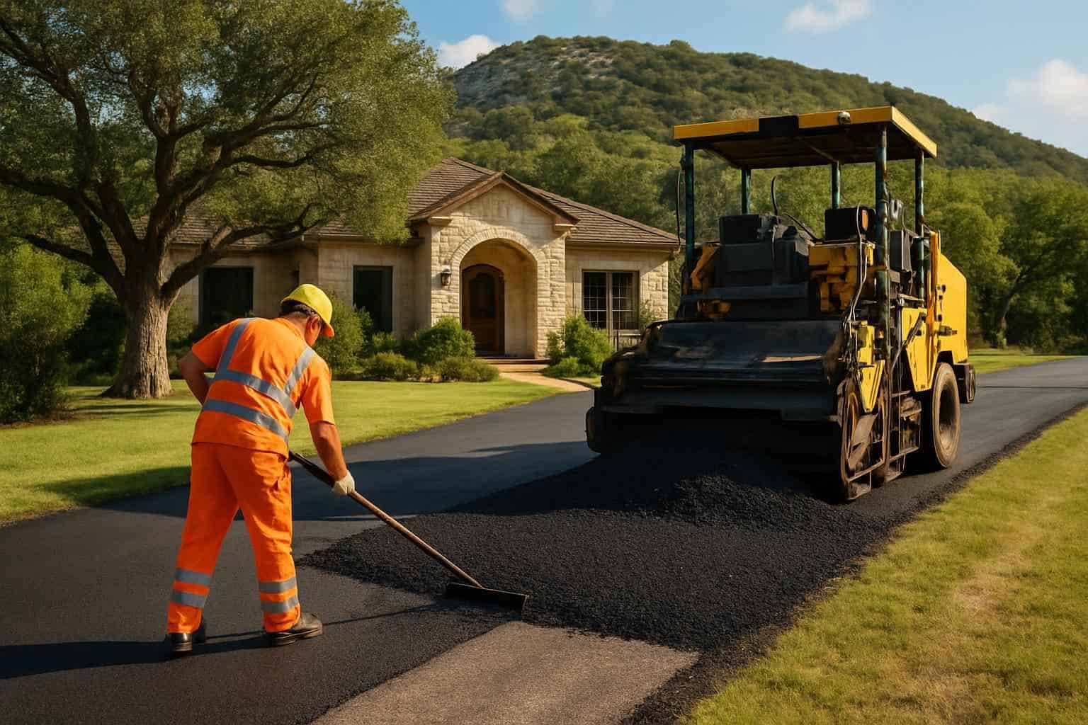 Paving Repairs and Overlays in Round Mountain Texas