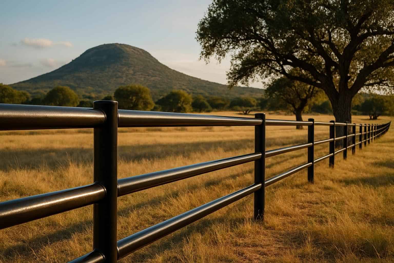 Pipe and Rail Fencing in Round Mountain Texas