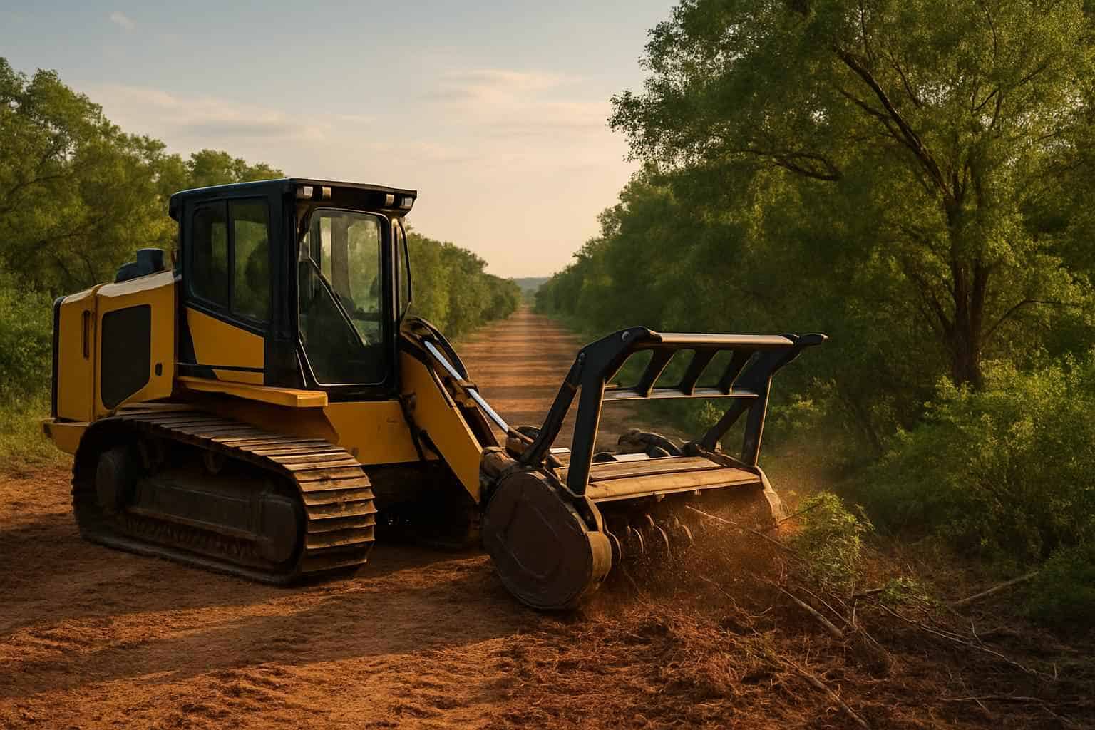 Pipeline ROW Clearing in Kingsland Texas