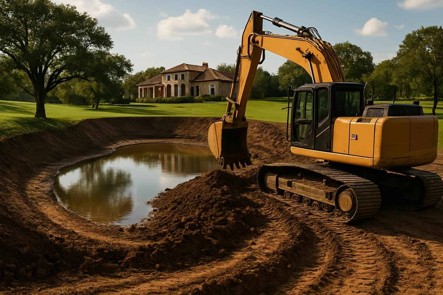 Pond Excavation in Cottonwood Shores Texas