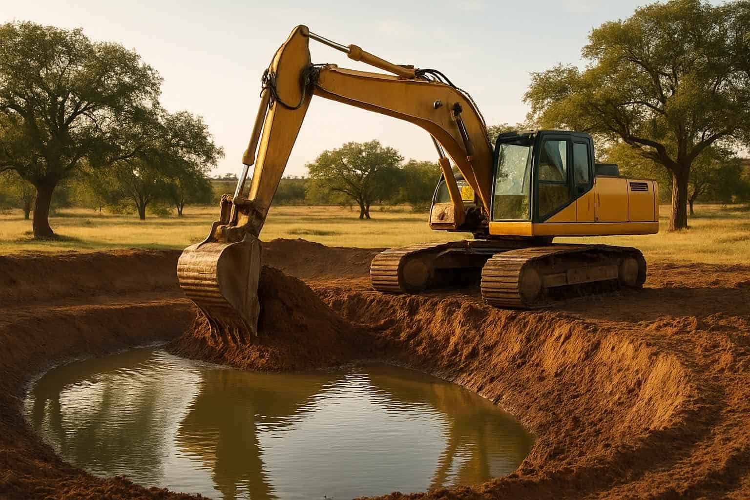 Pond Excavation in Llano Texas