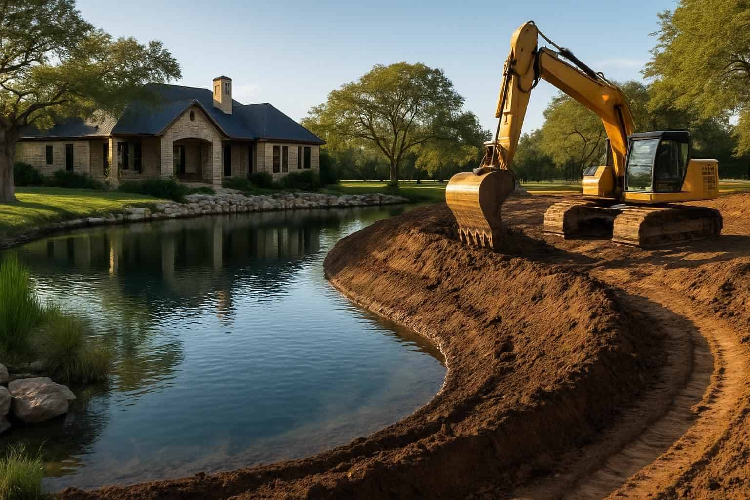 Pond Expansion in Granite Shoals Texas