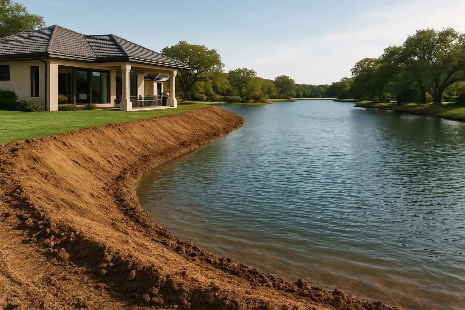 Pond Expansion in Horseshoe Bay Texas