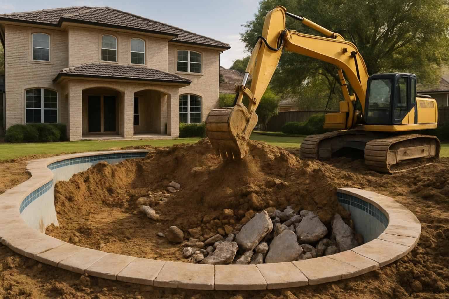 Pool Demolition and Fill in Cypress Mill Texas