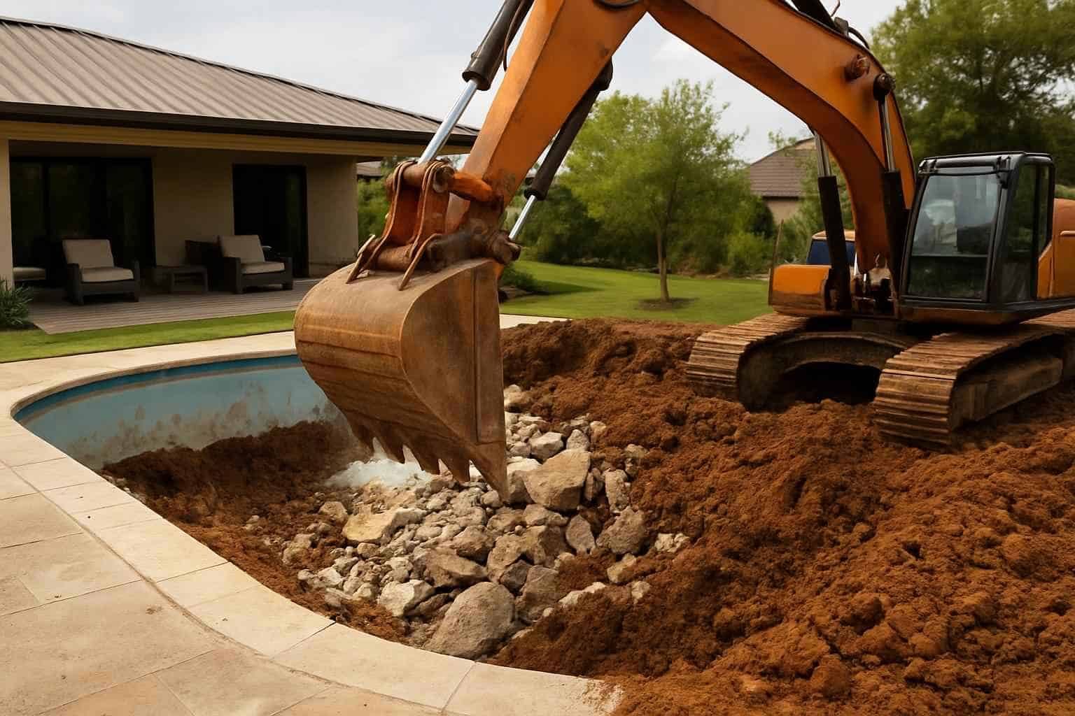 Pool Demolition and Fill in Granite Shoals Texas