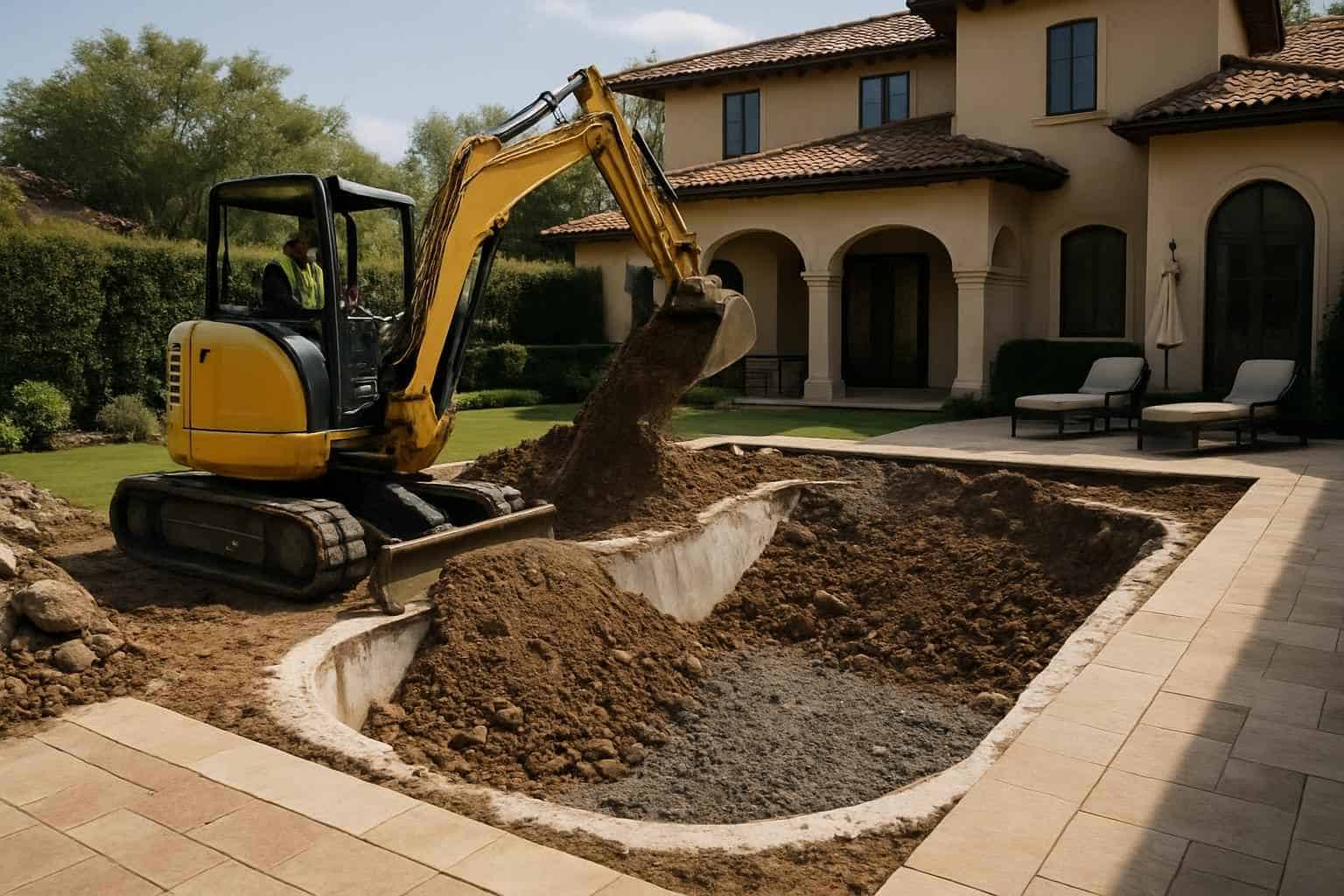 Pool Demolition and Fill in Kingsland Texas