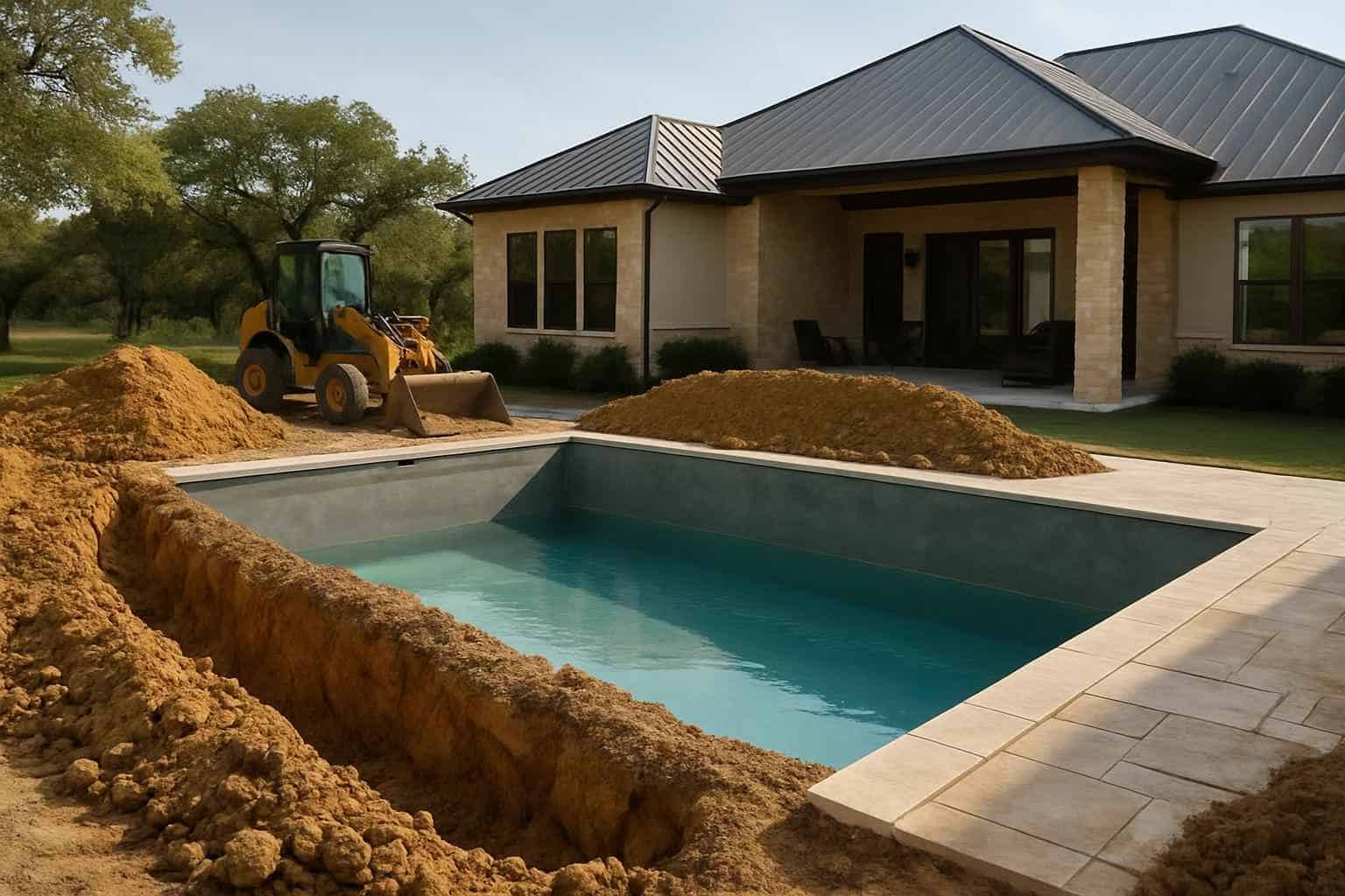 Pool Overdig and Backfill in Boerne Texas