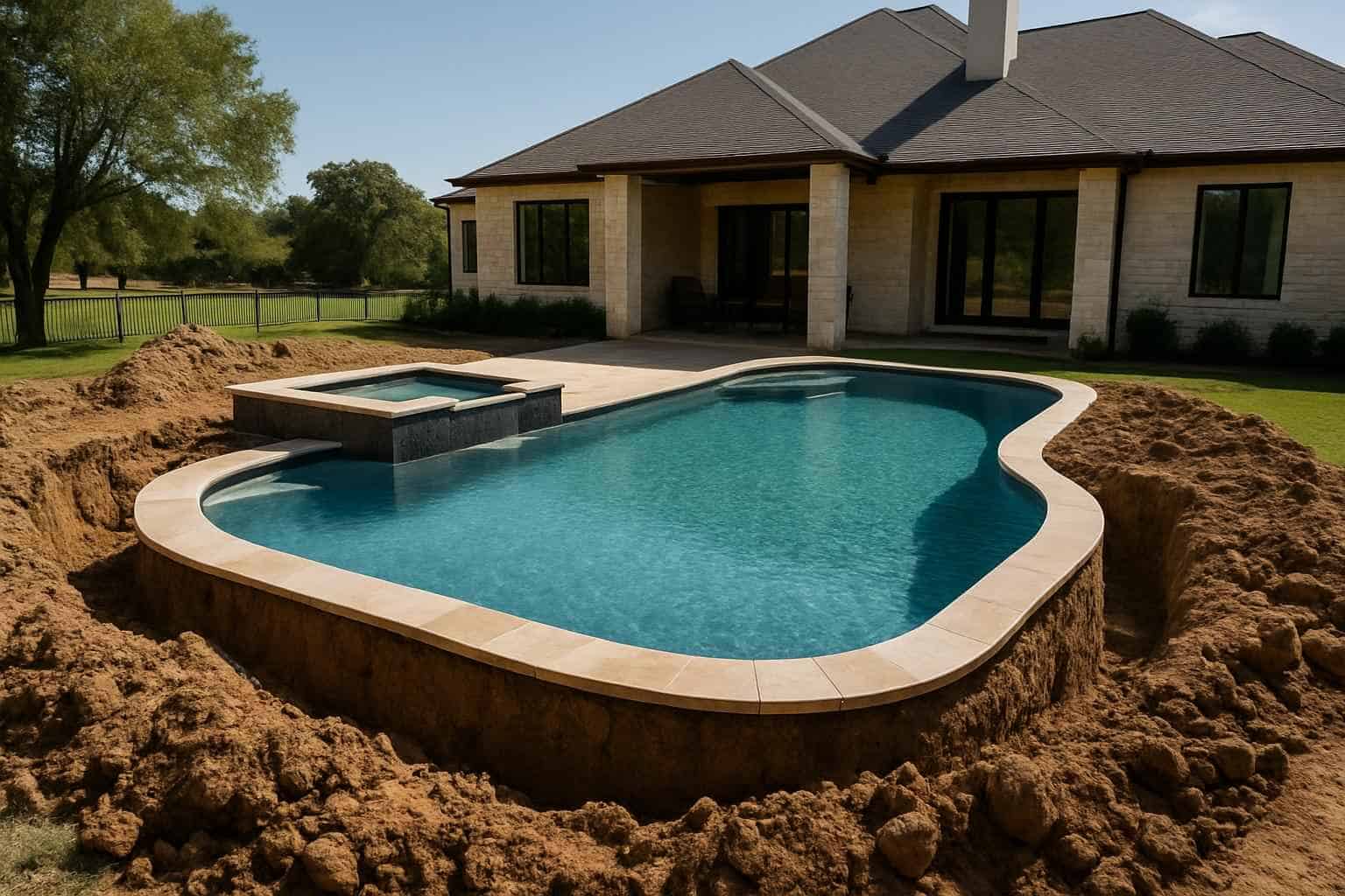 Pool Overdig and Backfill in Cypress Mill Texas