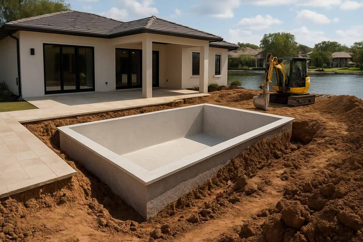 Pool Overdig and Backfill in Kingsland Texas
