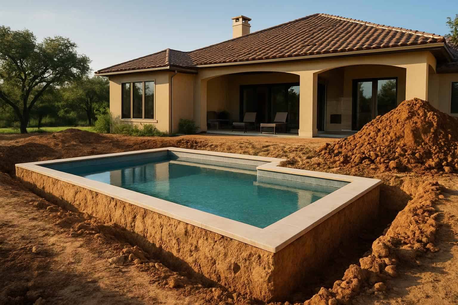 Pool Overdig and Backfill in Llano Texas