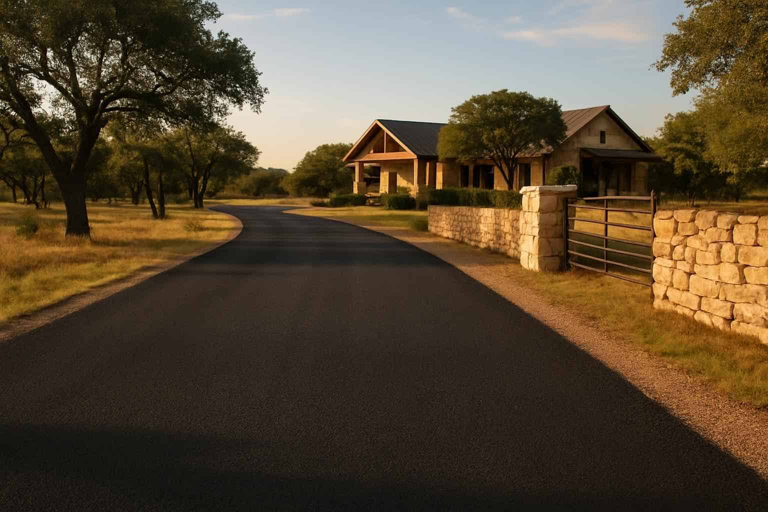 Ranch Road Chip Seal in Cypress Mill Texas