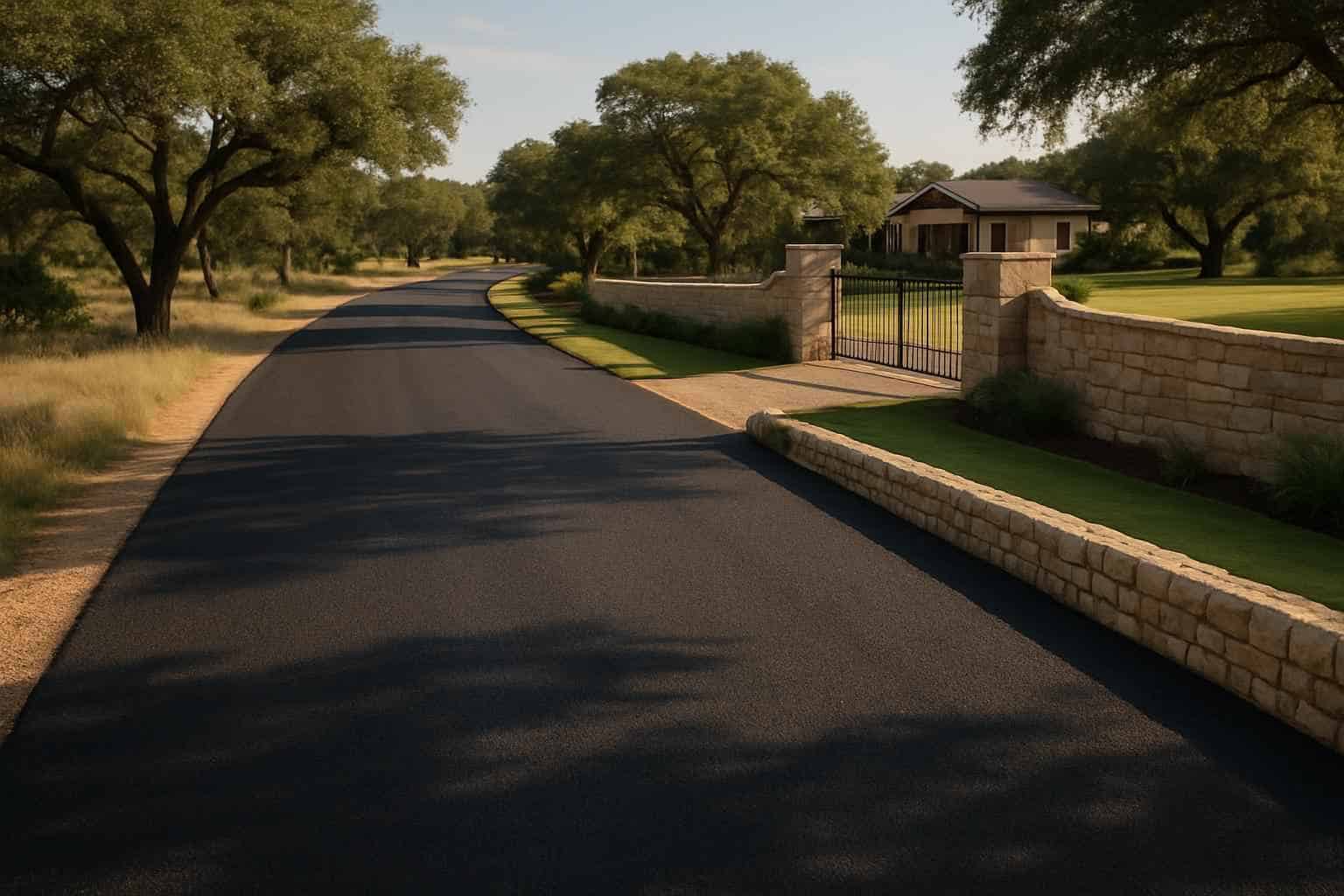 Ranch Road Chip Seal in Horseshoe Bay Texas