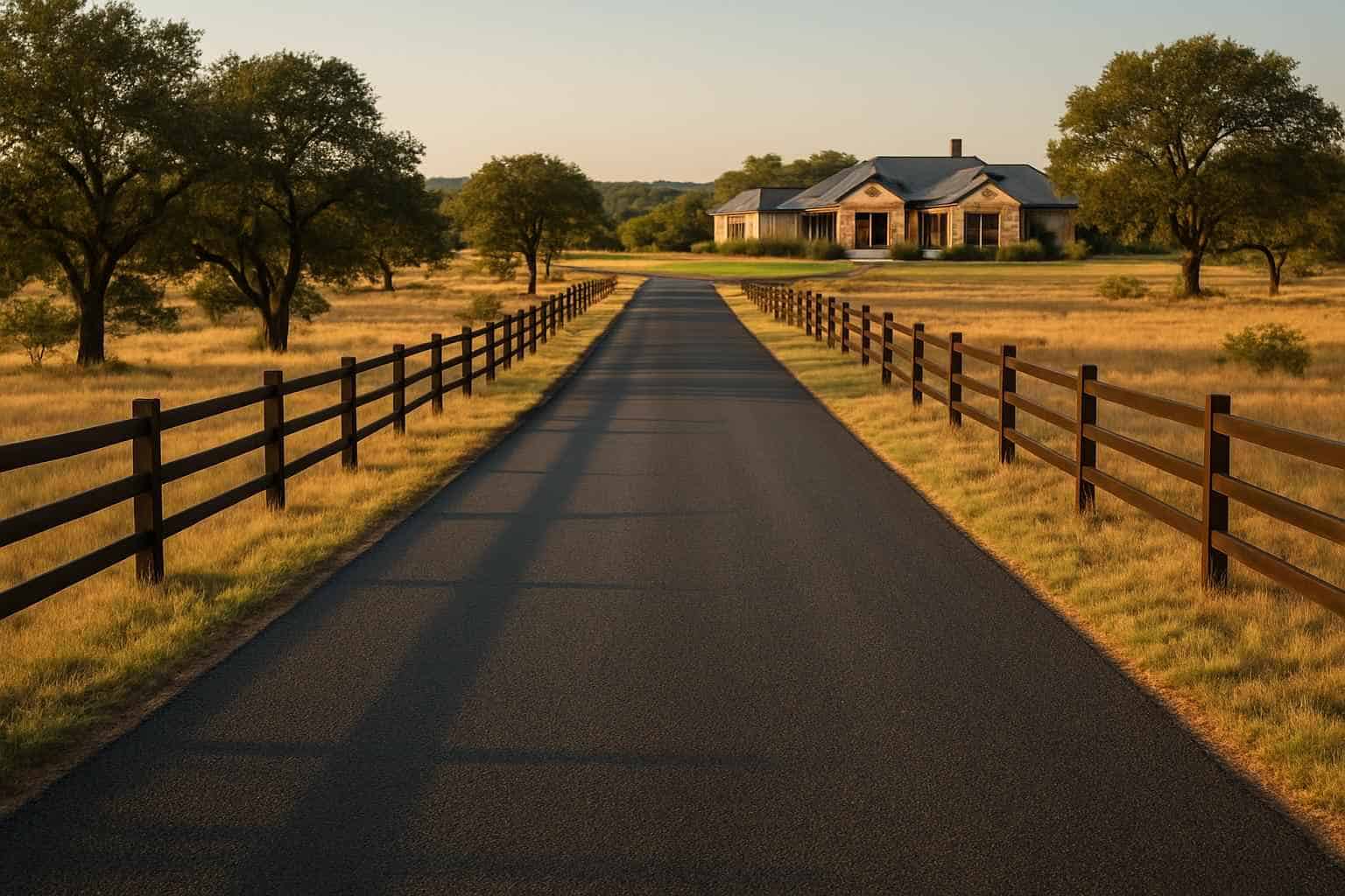 Ranch Road Chip Seal in Llano Texas