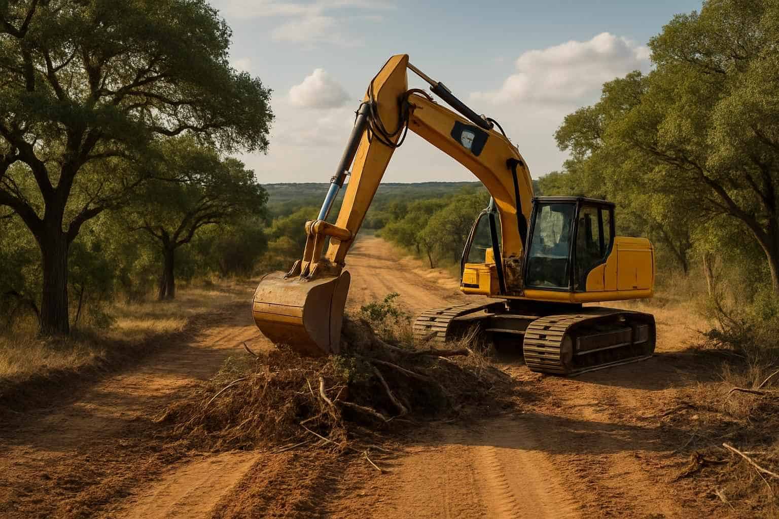 Ranch Road Clearing in Horseshoe Bay Texas