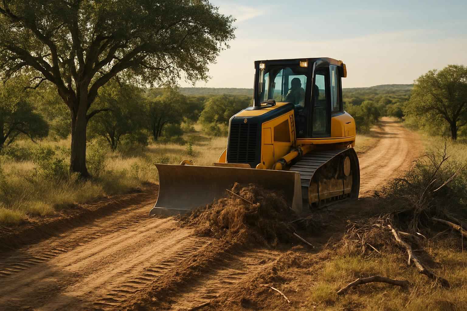 Ranch Road Clearing in Kingsland Texas