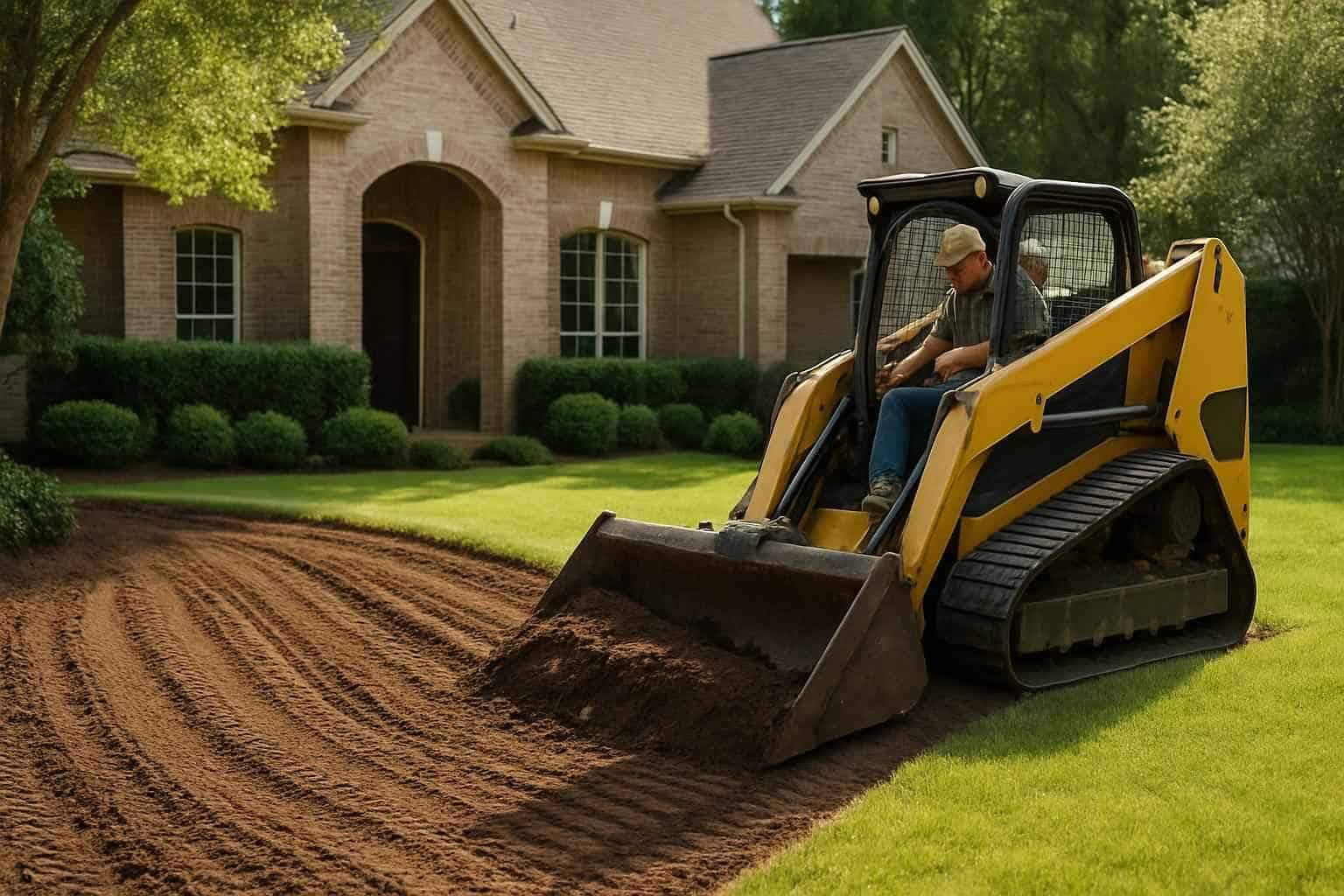 Regrading for Drainage in Cypress Mill Texas