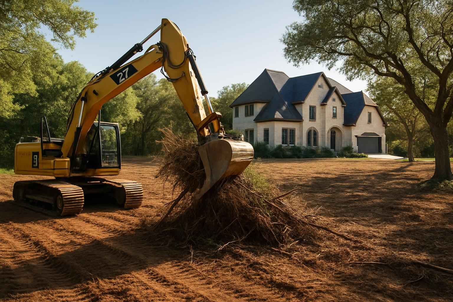 Residential Lot Clearing in Cypress Mill Texas