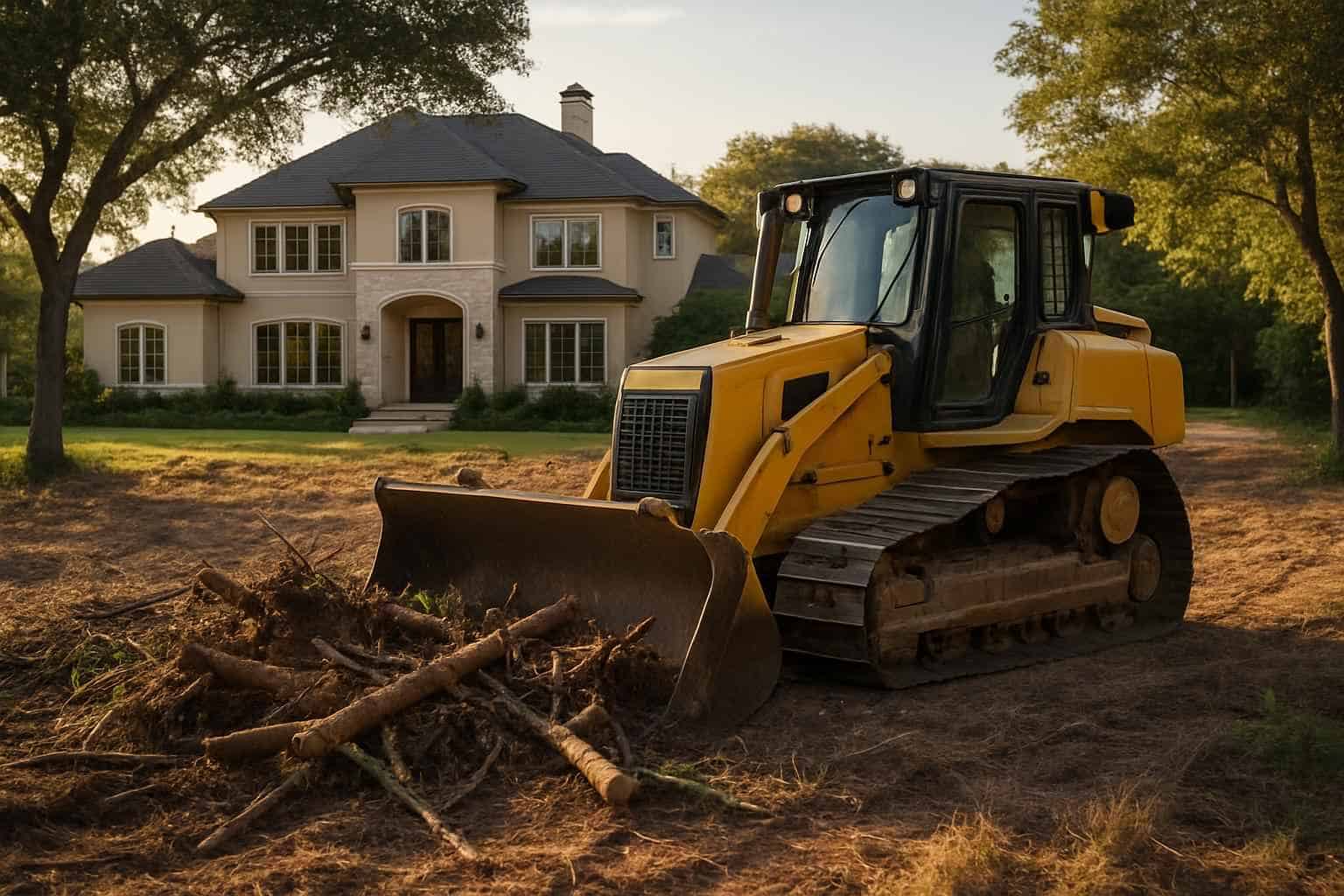 Residential Lot Clearing in Kingsland Texas