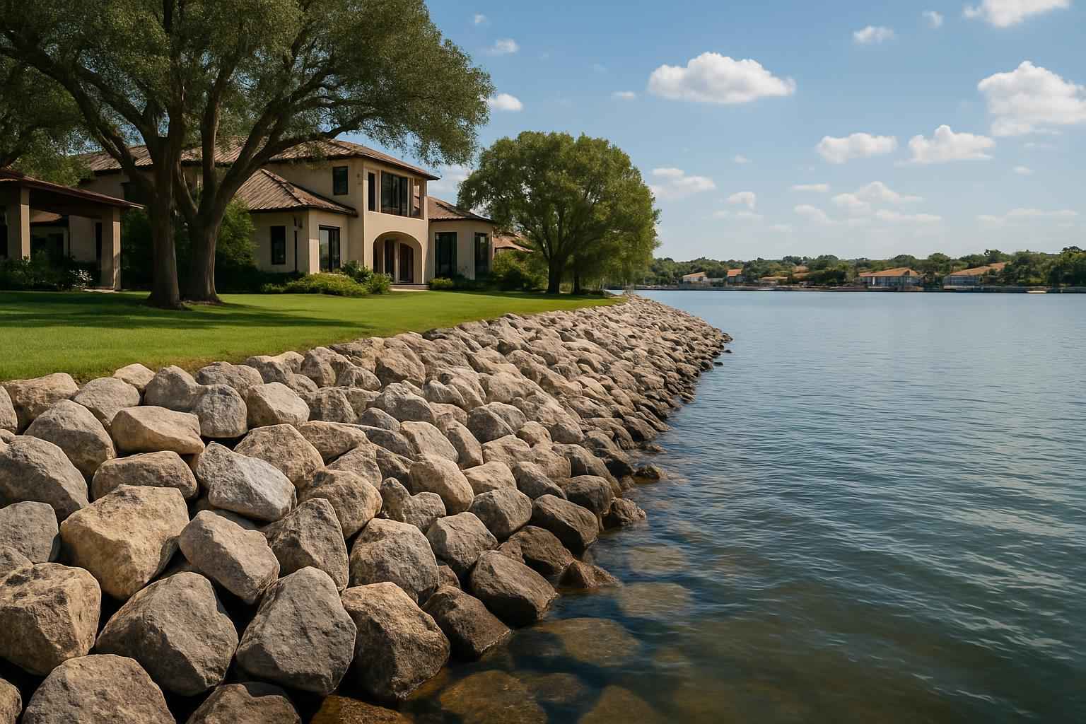 Riprap Rock In Horseshoe Bay Texas