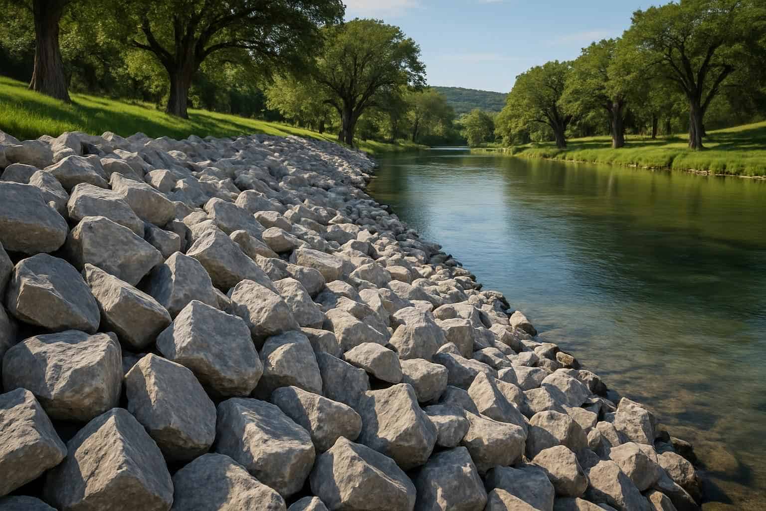 Riprap Rock in Hunt Texas
