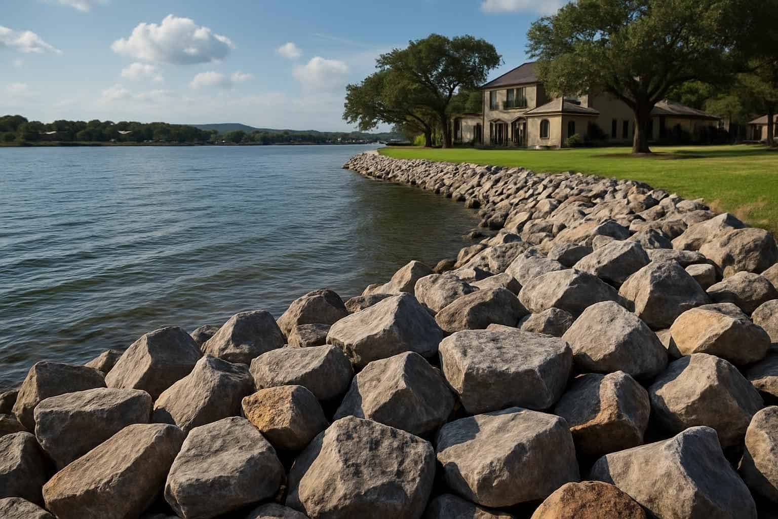 Riprap Rock in Kingsland Texas