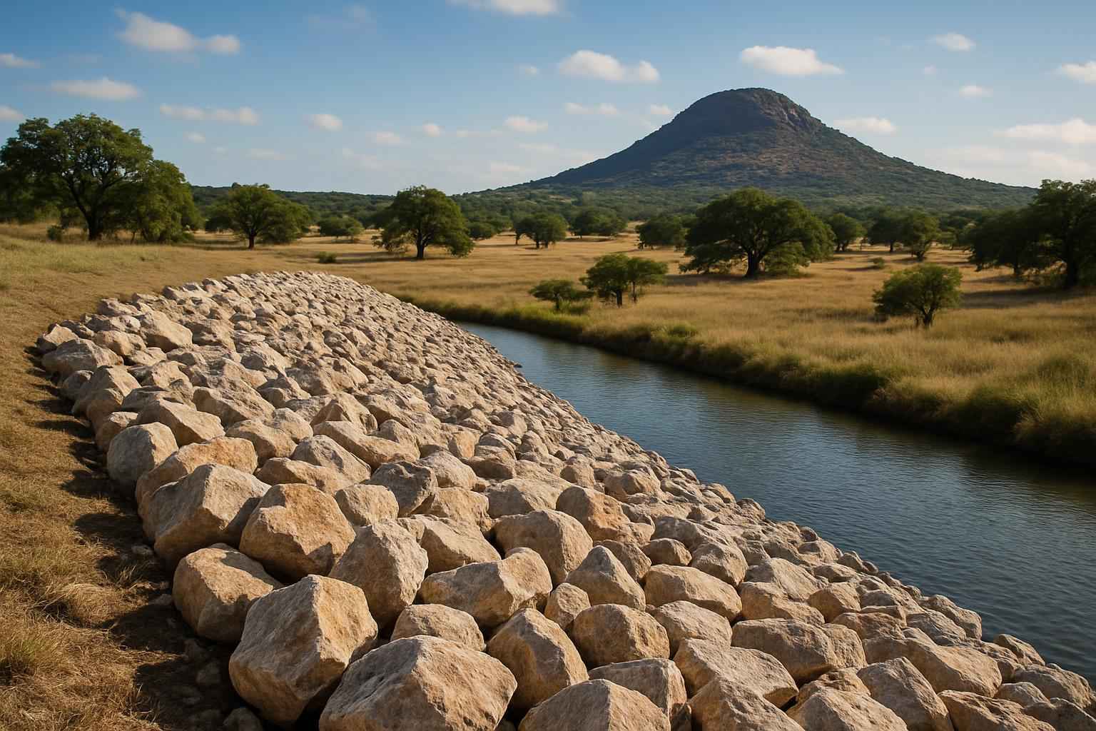 Riprap Rock in Round Mountain Texas