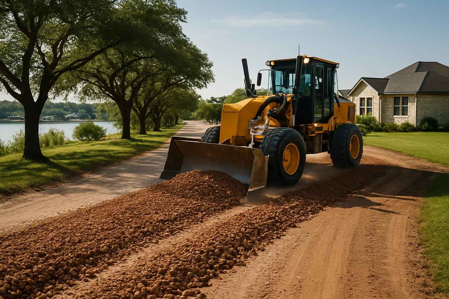 Road Base Installation in Granite Shoals Texas