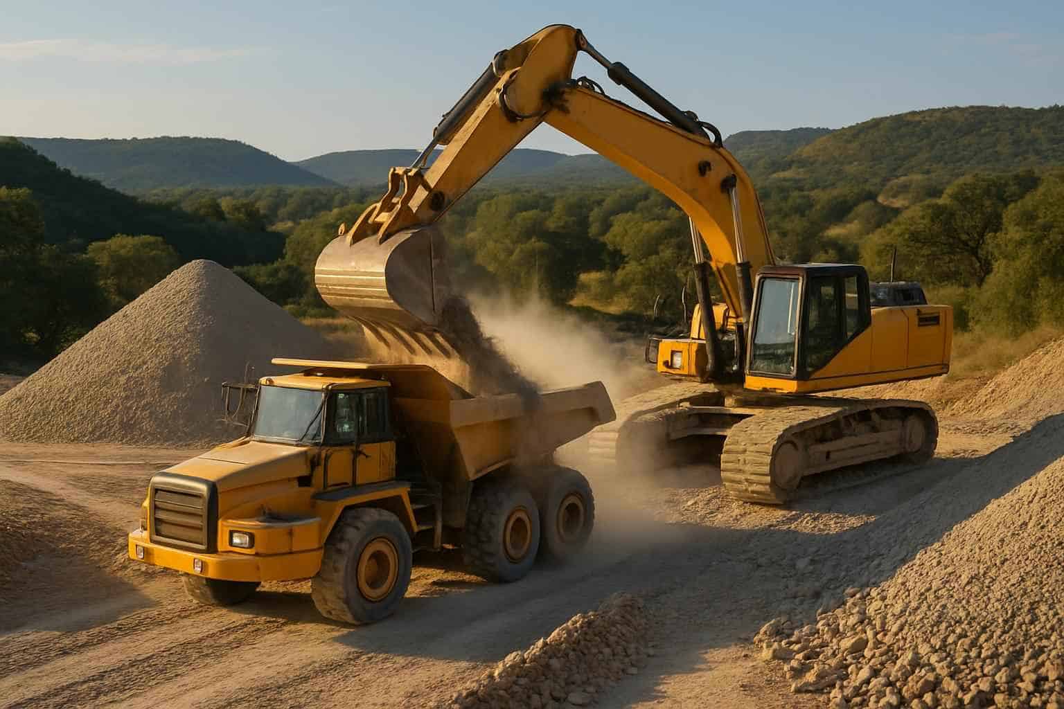 Road Base Production in Hunt Texas