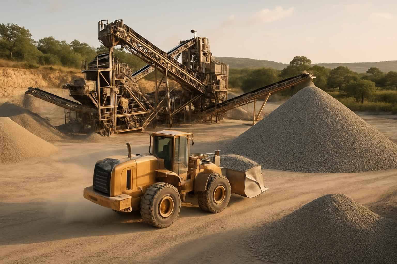 Road Base Production in Round Mountain Texas