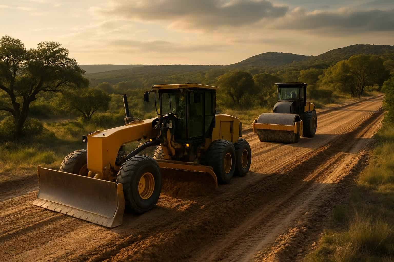 Road Grading and Compaction in Boerne Texas