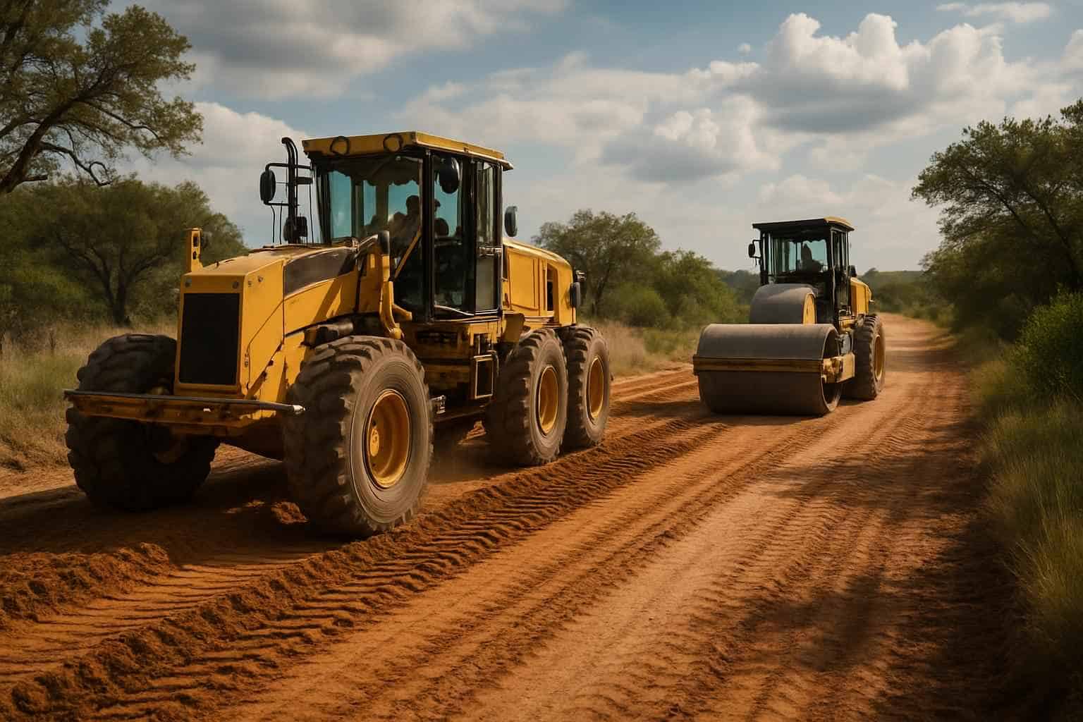 Road Grading and Compaction in Kingsland Texas