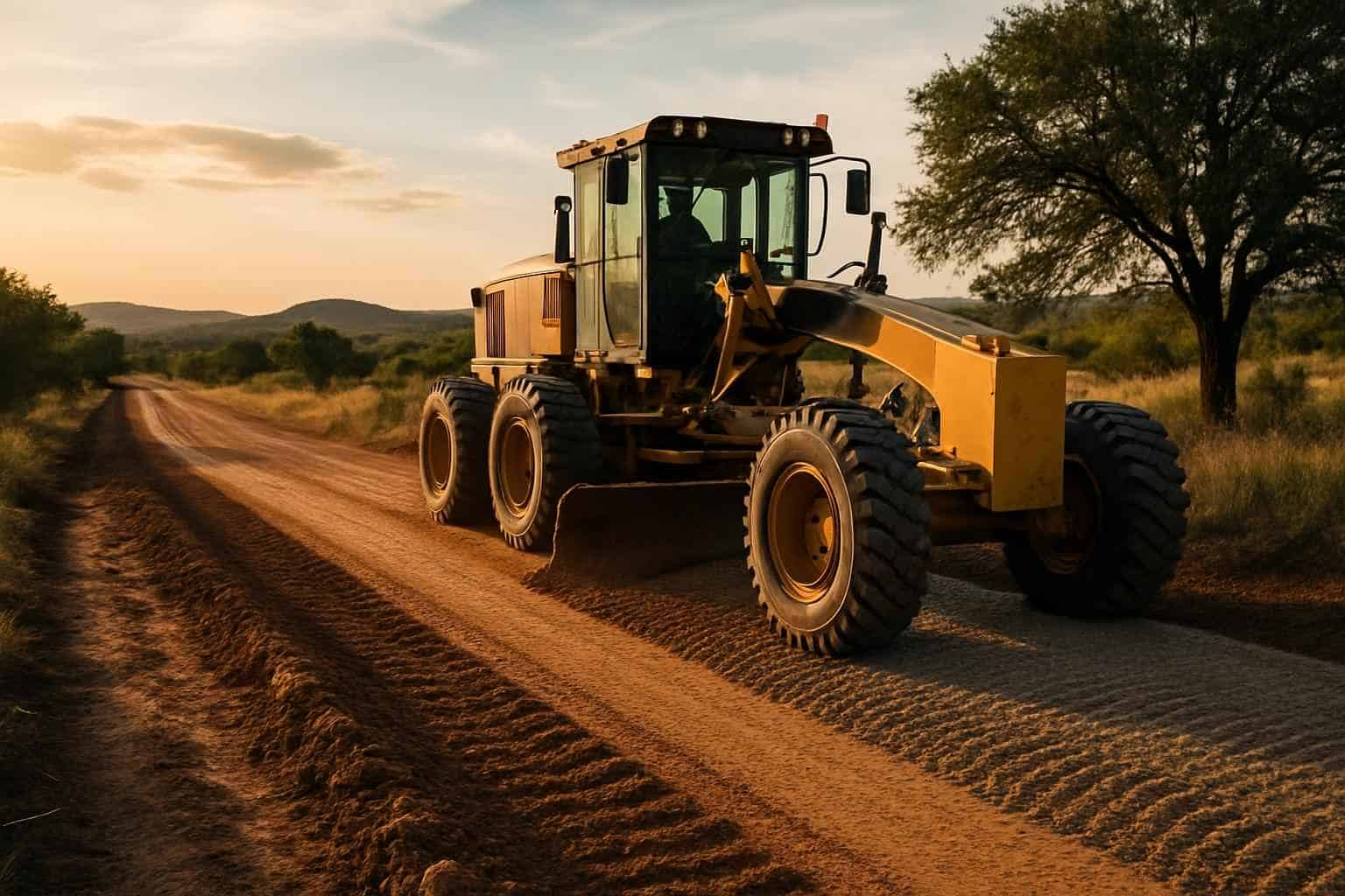 Road Grading and Compaction in Llano Texas