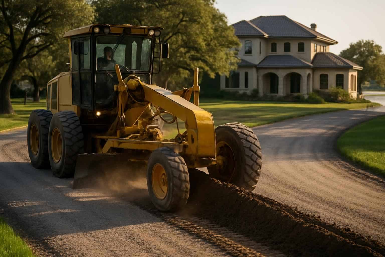 Road Grading in Kingsland Texas