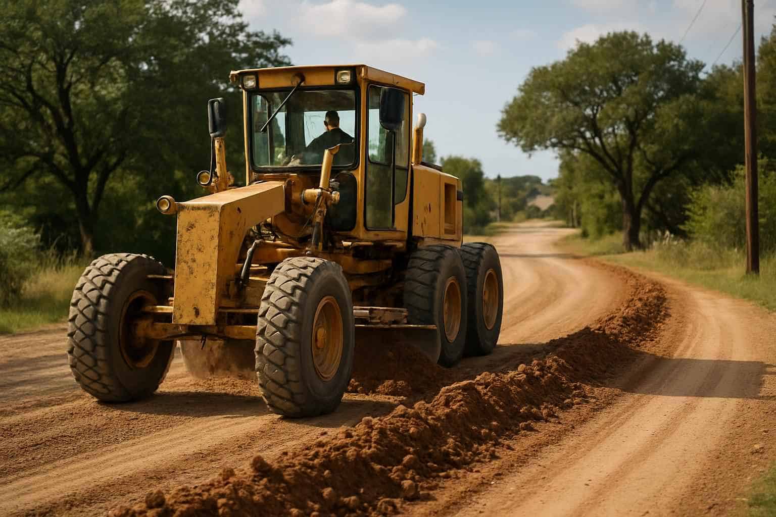 Road Maintenance Grading in Granite Shoals Texas
