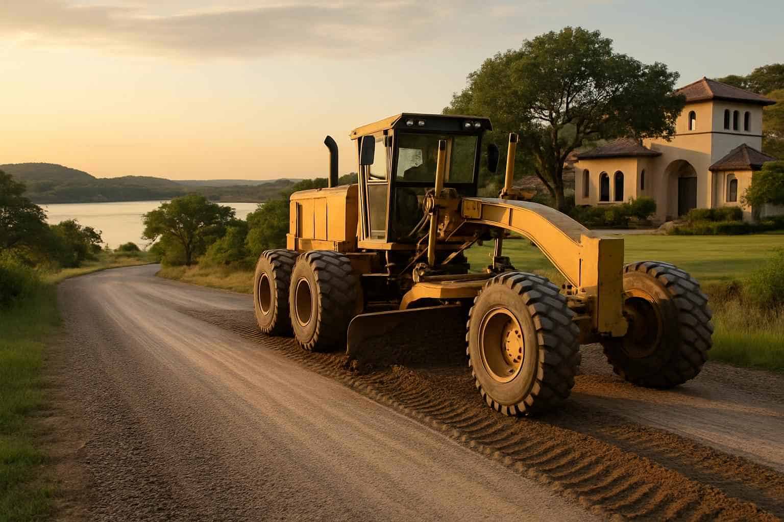 Road Maintenance Grading in Horseshoe Bay Texas