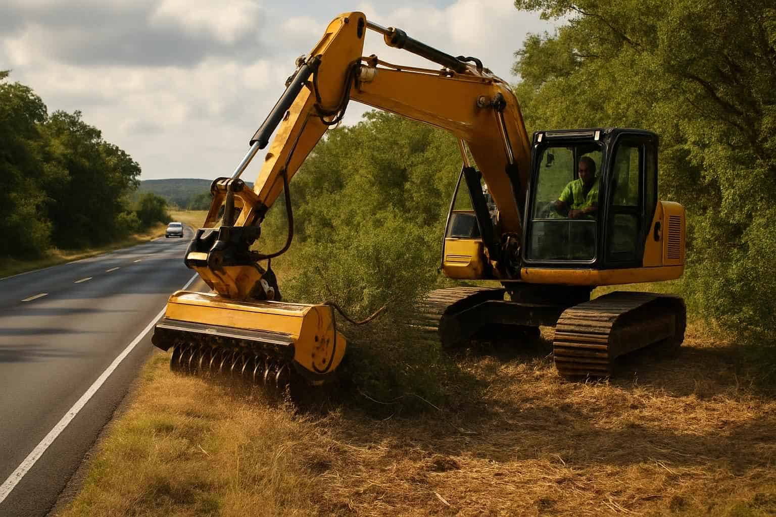 Roadside ROW Clearing in Boerne Texas