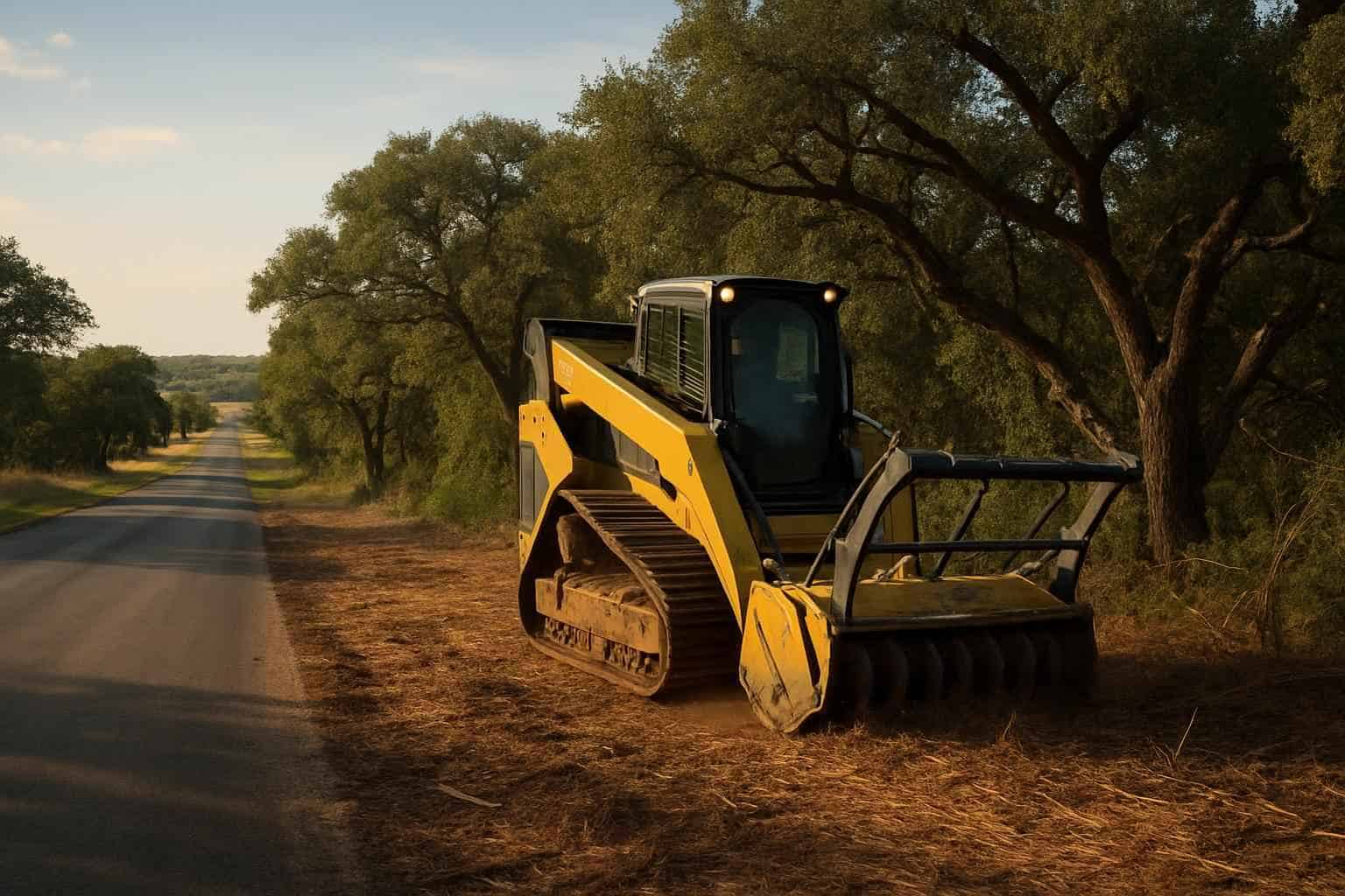 Roadside ROW Clearing in Cypress Mill Texas