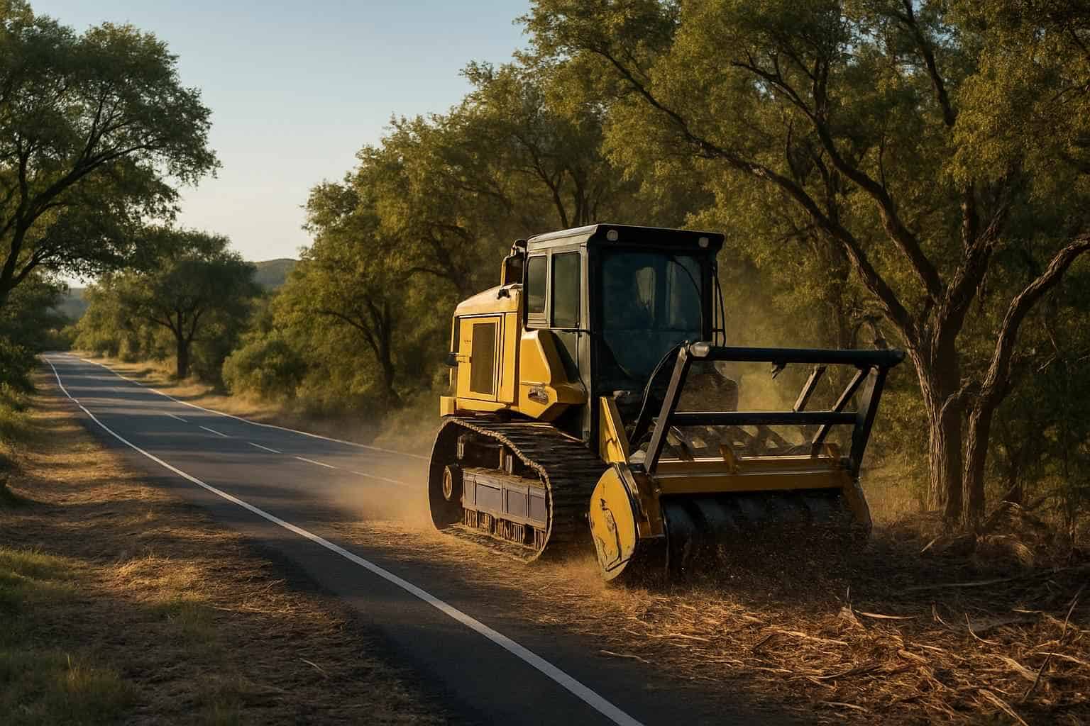 Roadside ROW Clearing in Kingsland Texas